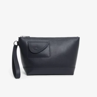Bolso de mano de piel granulada Lacoste Club