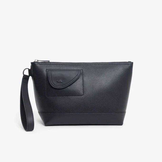 Bolso de mano de piel granulada Lacoste Club