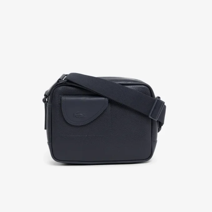 Bolso de mano de piel granulada Lacoste Club