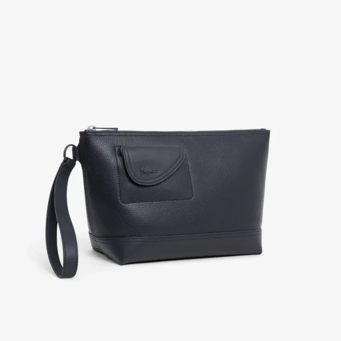 Bolso de mano de piel granulada Lacoste Club