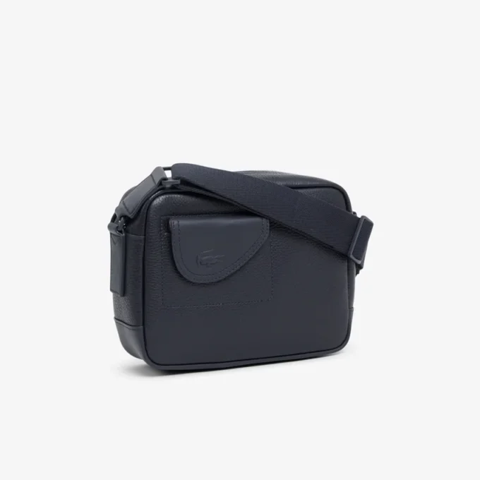 Bolso de mano de piel granulada Lacoste Club