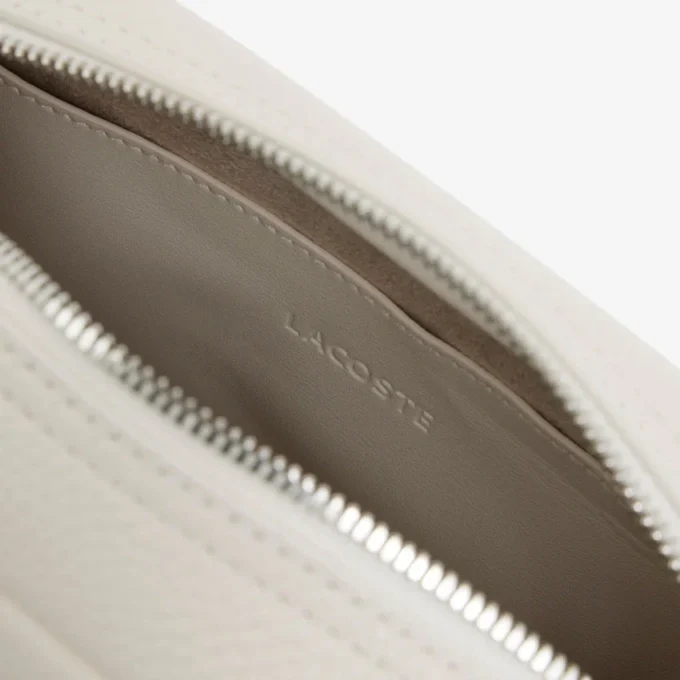 Bolso de mano de piel granulada Lacoste Club