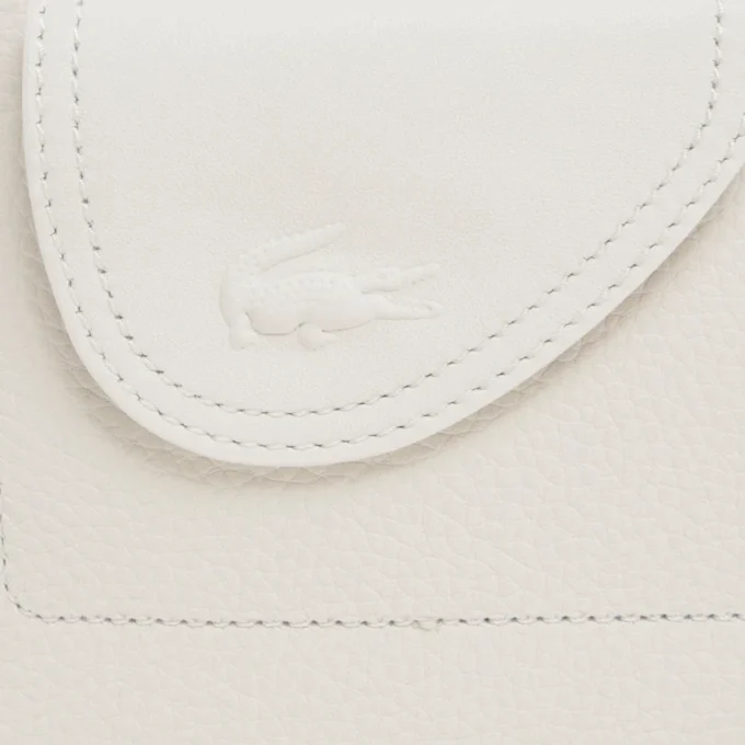 Bolso de mano de piel granulada Lacoste Club