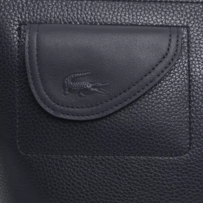 Bolso de mano de piel granulada Lacoste Club
