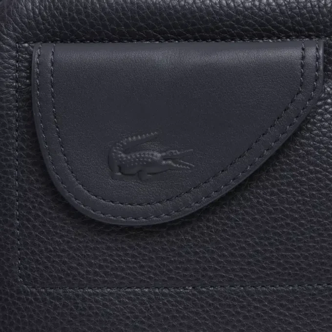 Bolso de mano de piel granulada Lacoste Club