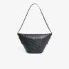 Bolso hobo de piel con relieve Maheki