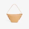 Bolso hobo pequeño de piel con relieve Maheki
