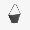 Bolso hobo pequeño de piel con relieve Maheki