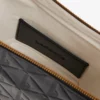 Bolso hobo pequeño de piel con relieve Maheki