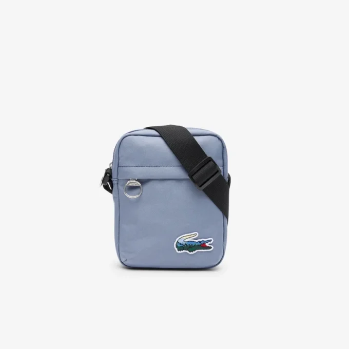 Bolso tipo cartera con estampado de cocodrilo horizontal