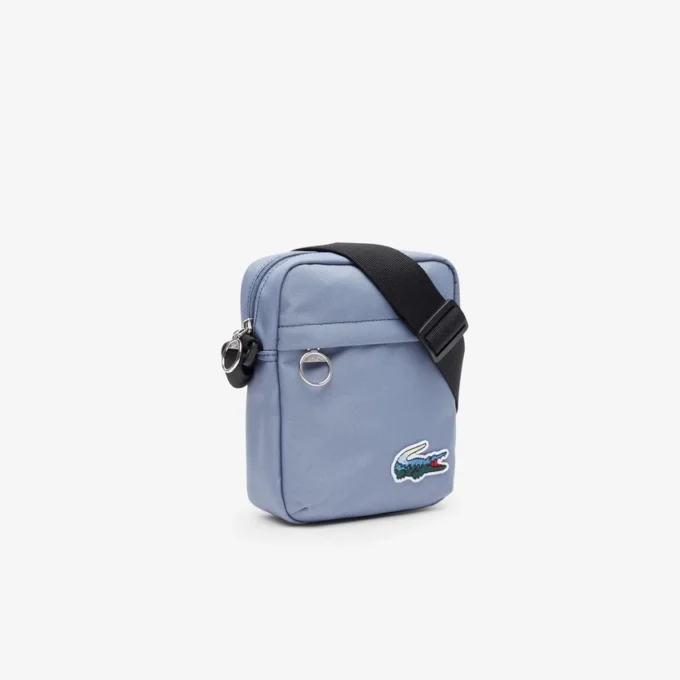 Bolso tipo cartera con estampado de cocodrilo horizontal