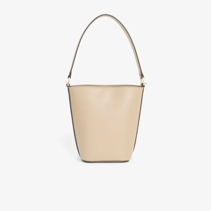 Bolso tipo cubo de piel Tennis Bliss pequeño