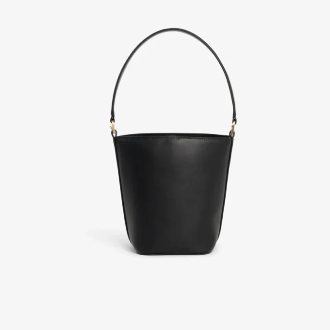 Bolso tipo cubo de piel Tennis Bliss pequeño