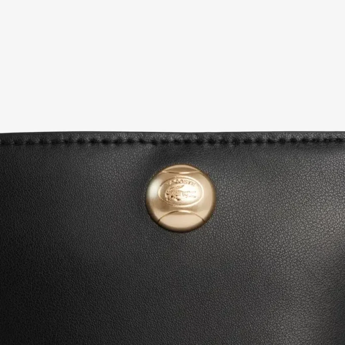 Bolso tipo cubo de piel Tennis Bliss pequeño