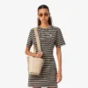 Bolso tipo cubo de piel Tennis Bliss pequeño