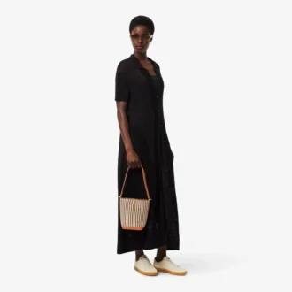 Bolso tipo cubo de rafia Small Summer Pack