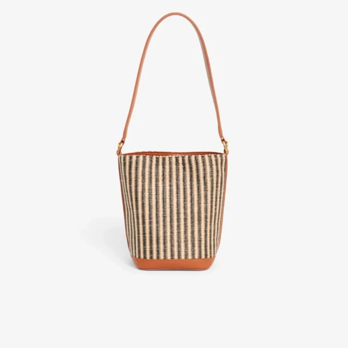 Bolso tipo cubo de rafia Small Summer Pack