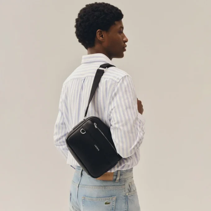 Bolso tipo reporter de piel Ossian