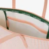 Bolso tote grande a rayas L.12.12 Concept