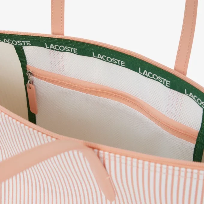 Bolso tote grande a rayas L.12.12 Concept