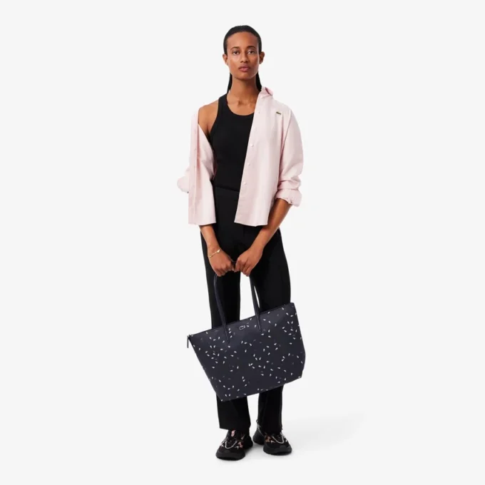 Bolso tote grande con cocodrilo