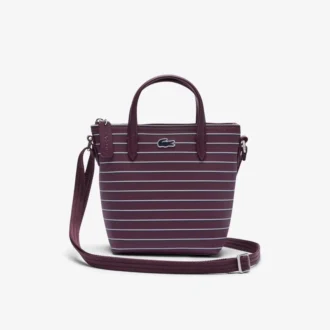 Bolso tote mini a rayas L.12.12 Concept