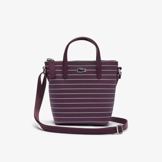 Bolso tote mini a rayas L.12.12 Concept