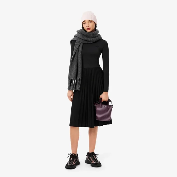 Bolso tote mini a rayas L.12.12 Concept