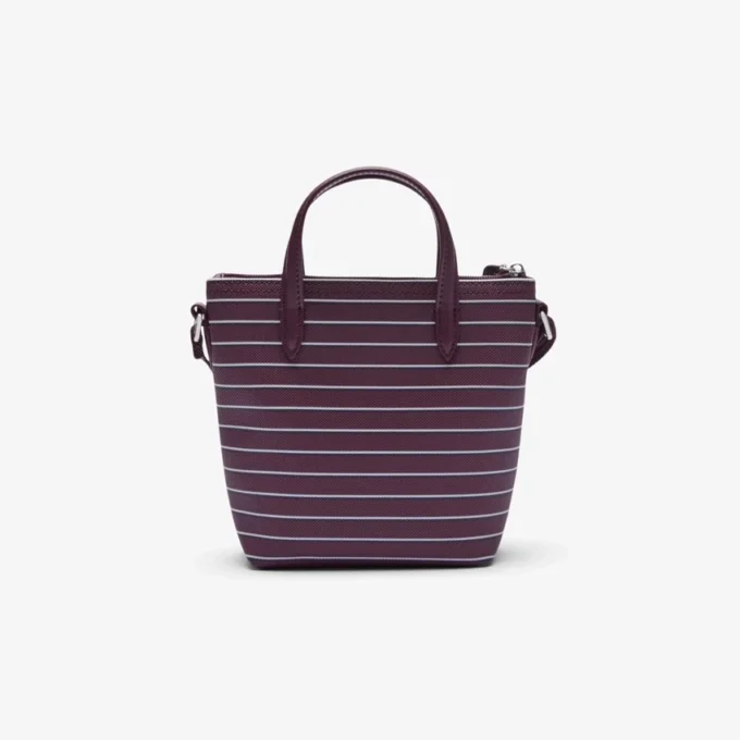 Bolso tote mini a rayas L.12.12 Concept