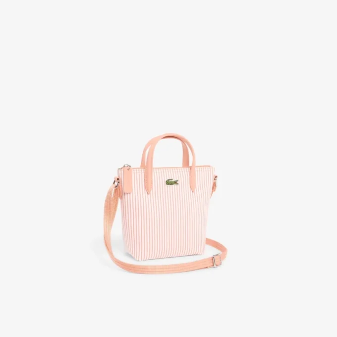 Bolso tote mini a rayas L.12.12 Concept