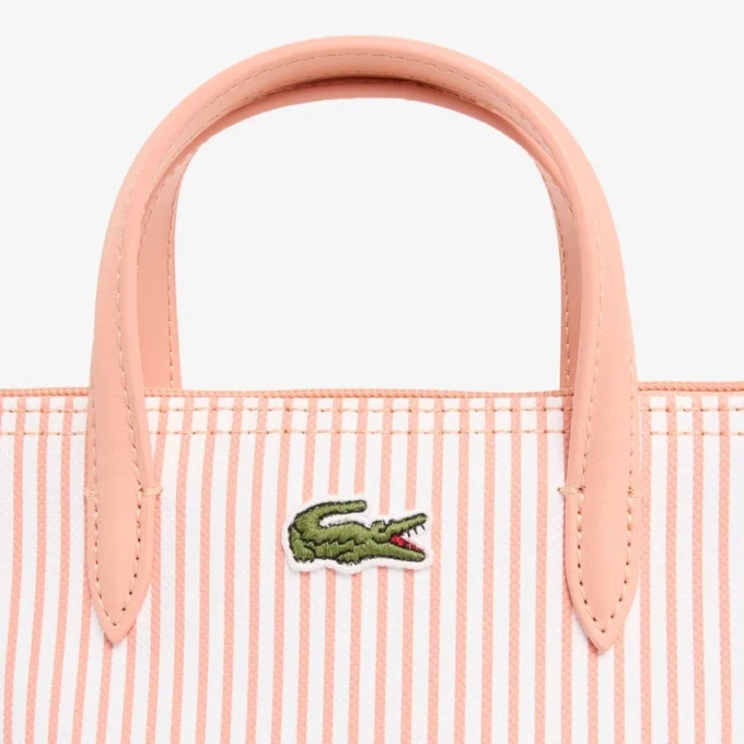 Bolso tote mini a rayas L.12.12 Concept