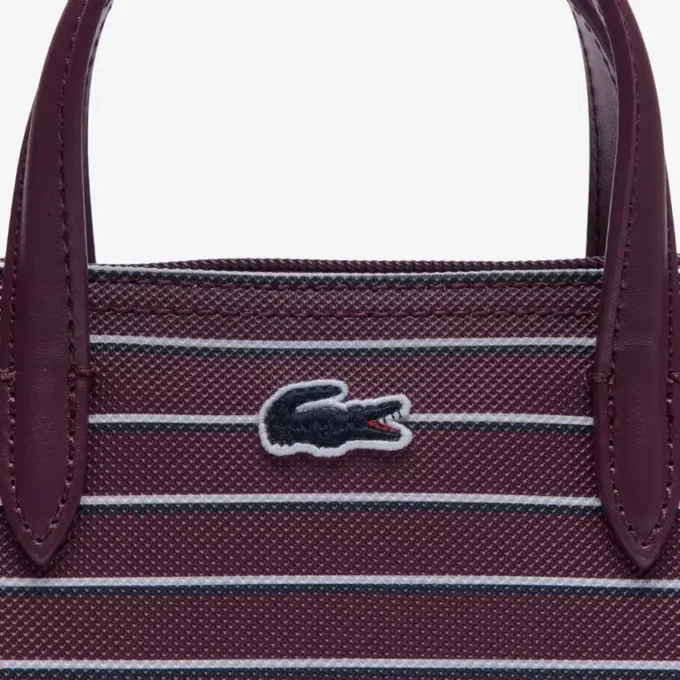 Bolso tote mini a rayas L.12.12 Concept
