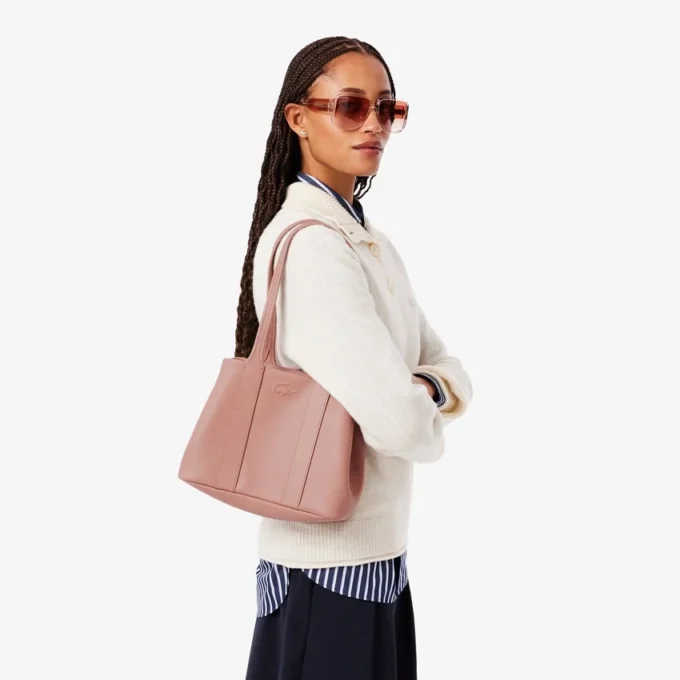 Bolso tote pequeño City Court de piel granulada