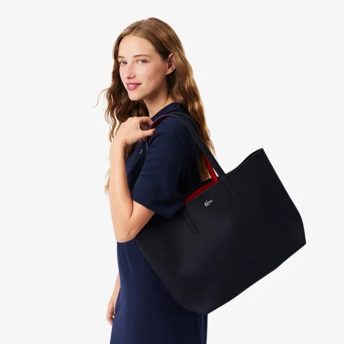 Bolso tote reversible y bolsa Anna