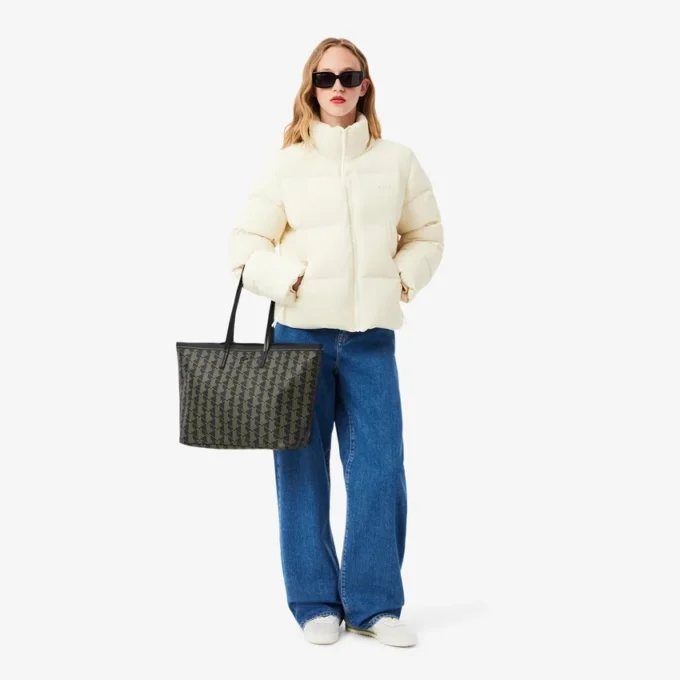 Bolso tote y bolsa Zely con textura granulada