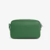 Bolso vertical de cuero con monograma