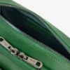 Bolso vertical de cuero con monograma