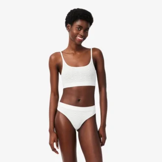 Bralette con logo en punto calado