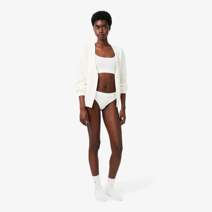 Bralette con logo en punto calado
