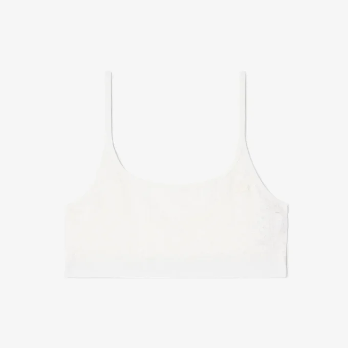 Bralette con logo en punto calado