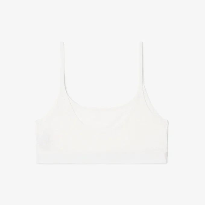 Bralette con logo en punto calado
