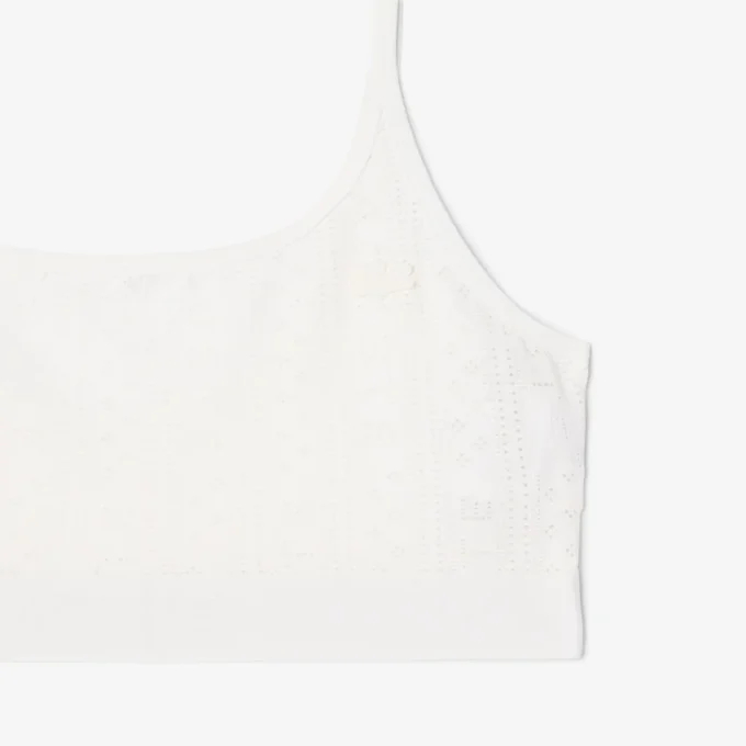 Bralette con logo en punto calado