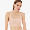 Bralette de malla con detalle de cocodrilo
