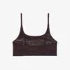Bralette de malla con detalle de cocodrilo