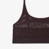 Bralette de malla con detalle de cocodrilo