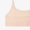 Bralette de malla con detalle de cocodrilo
