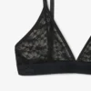 Bralette triangular con encaje y logotipo