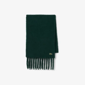 Bufanda con flecos de mezcla de alpaca para mujer