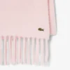 Bufanda con flecos de mezcla de alpaca para mujer