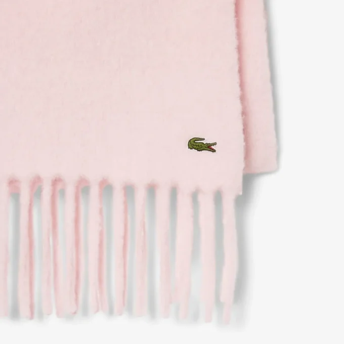 Bufanda con flecos de mezcla de alpaca para mujer